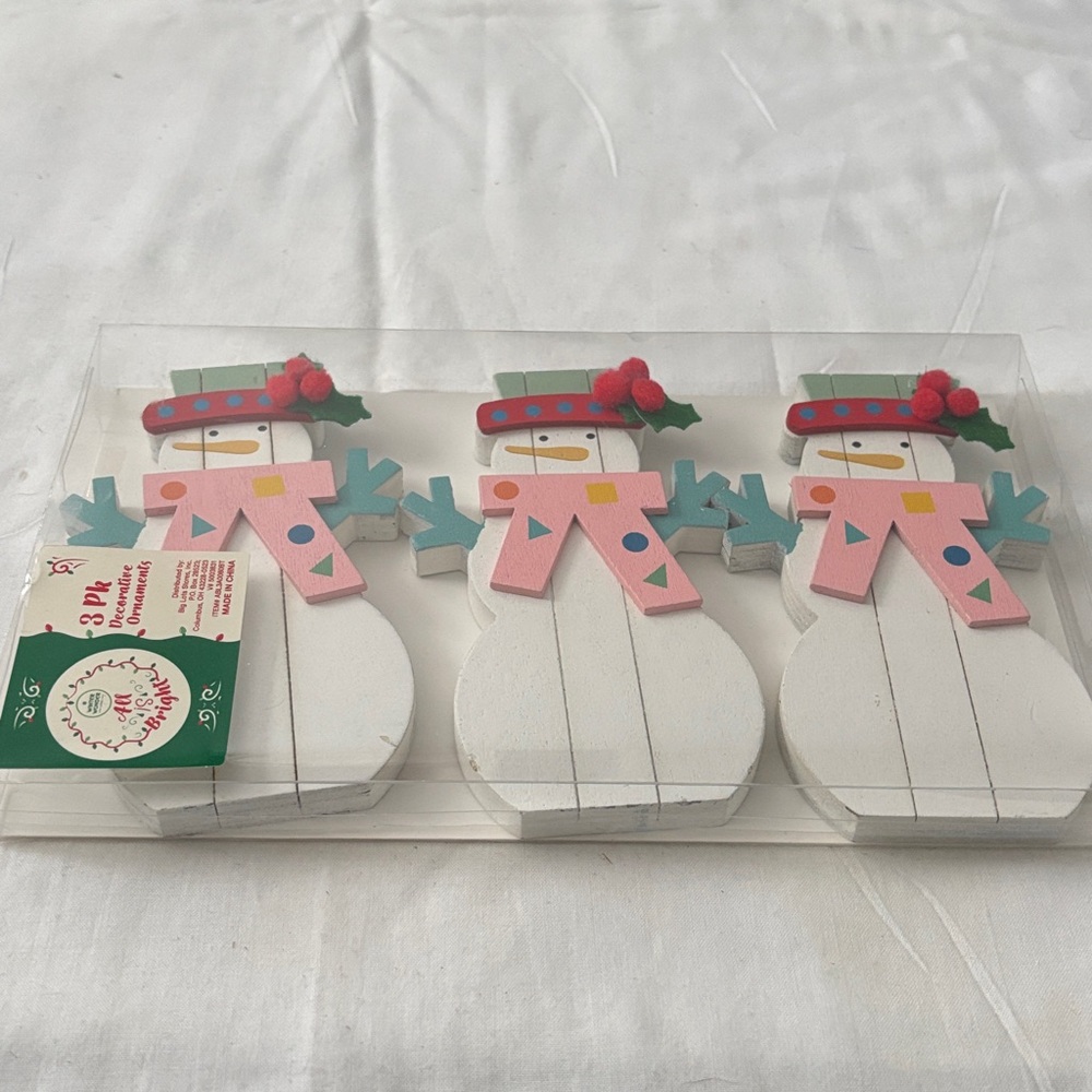 Festive Snowman Decorations Set